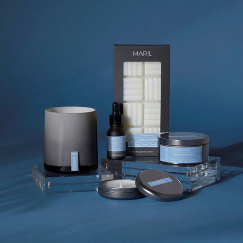 Maril Candle - Clear Blue Water