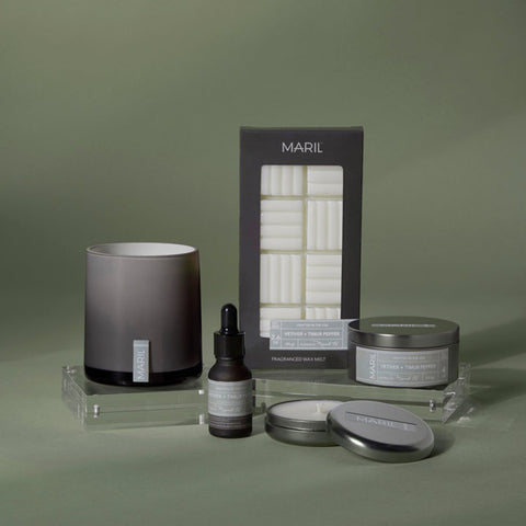 Maril Candle - Vetiver & Timur Pepper