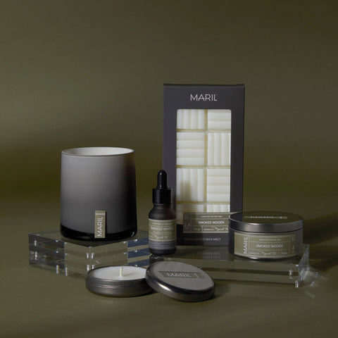 Maril Candle - Smoked Woods