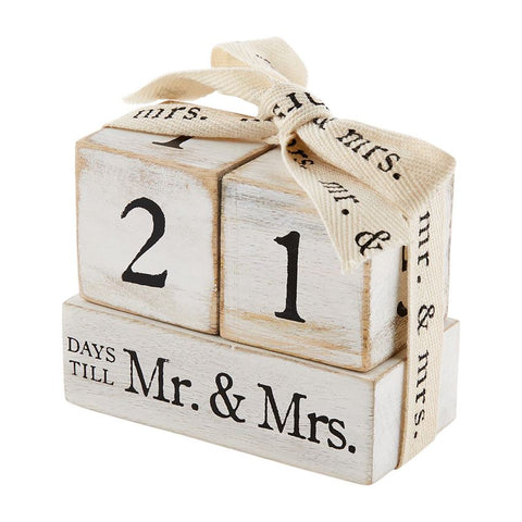 Mr & Mrs Countdown Block Set