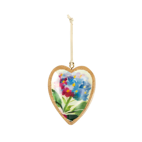 ArtLifting Heart Ornament - Hydrangea Ajisai