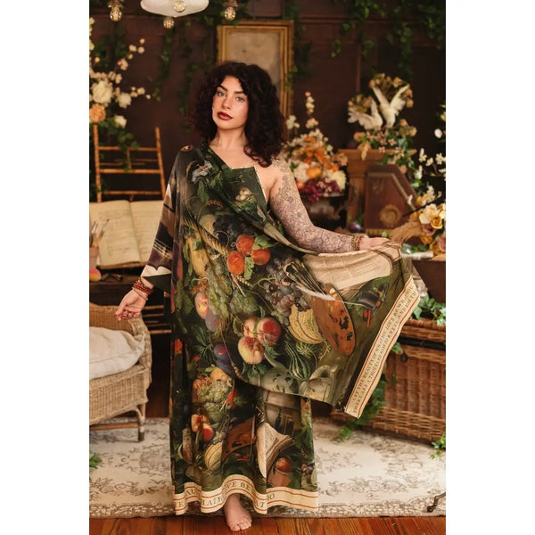 Labour of Love w/ Florals & Violin Bohemian Scarf