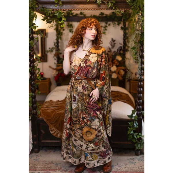 Golden Hour Floral Bohemian Scarf
