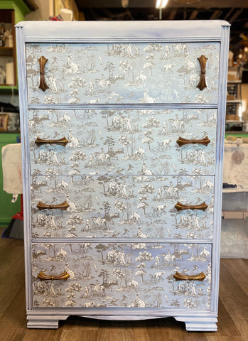 English Toile Dresser