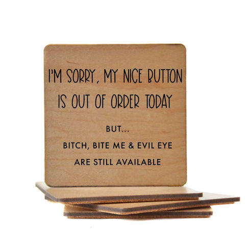 My Nice Button Coasters