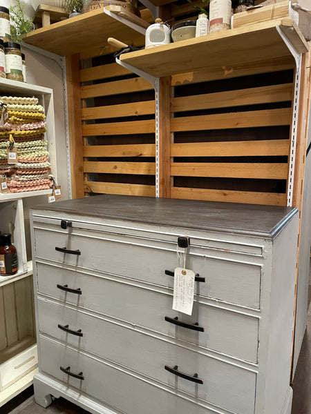 Antique Paris Grey Dresser