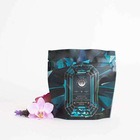 Aquamarine Dream - Soothing Herbal Ayurvedic Adrenal Tonic Sampler Pouch