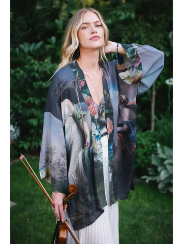 Reverie Artisan Bamboo Duster Kimono Robe