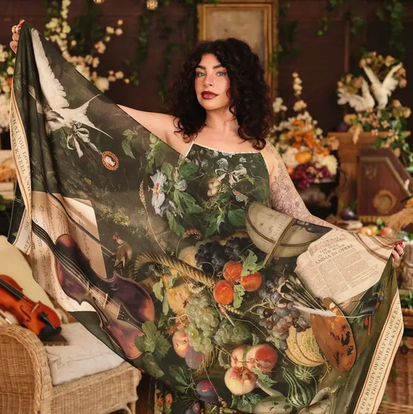 Labour of Love w/ Florals & Violin Bohemian Scarf