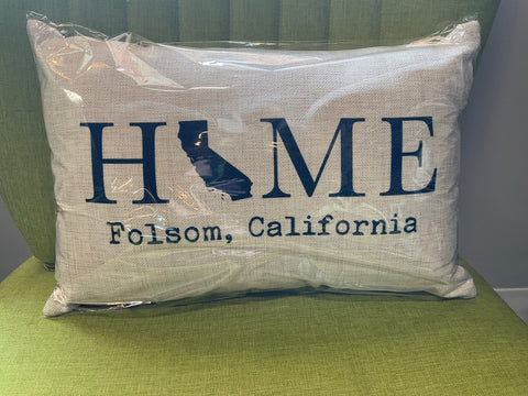 Folsom CA Homestate Pillow