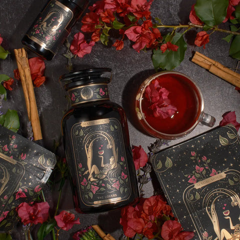 The Lovers Violet Glass Apothecary Jar