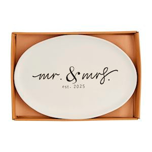 Mr & Mrs Est 2025 Platter