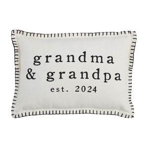 Grandparents Est. 2024 Pillow