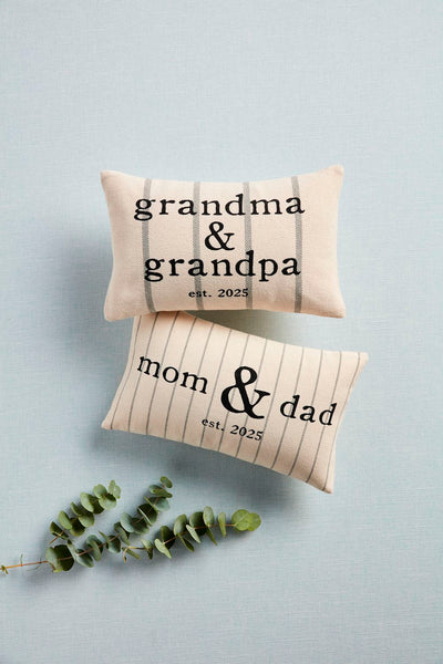 Parents Est. 2025 Pillow
