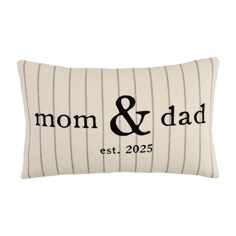 Parents Est. 2025 Pillow
