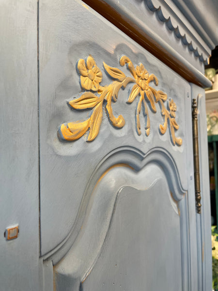 Greek Blue/Olive Armoire