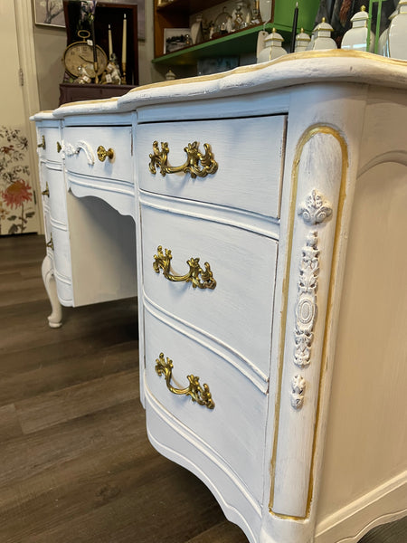 Rococo White French Provincial Desk