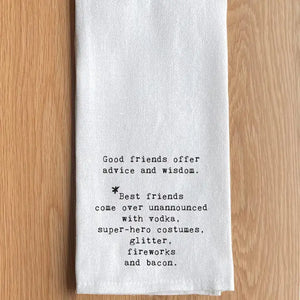 Good Friends Offer Advice Kitchen Towel