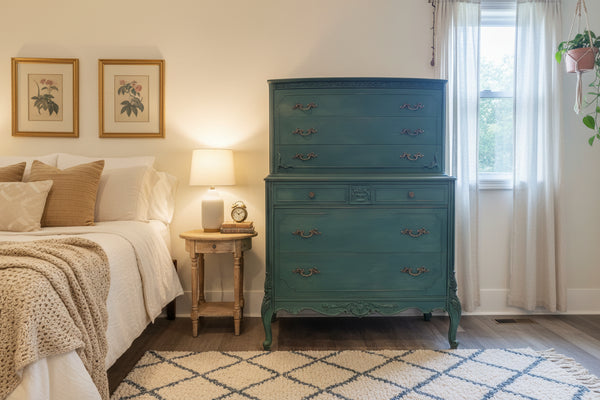 vintage tall dresser T4TREAM Farmhouse 5 Drawers for Bedroom, 48" Wood Rustic Chest of Drawers with Natural Texture, Design, Storage Dressers Organizer for Bedroom, Living Room, Reclaimed Barnwood : Home & and daily items Refinished Tall Vintage 6 Drawer