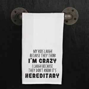 My Kids Laugh Kitchen Towel