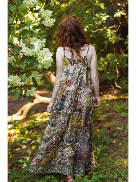 Love Grows Wild Bohéme Bamboo Slip Dress w/ Bees