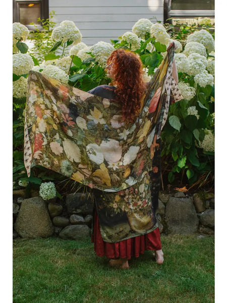 I Dream in Flowers Bohemian Bamboo Scarf