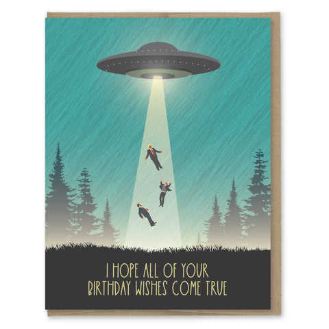 UFO Birthday Card