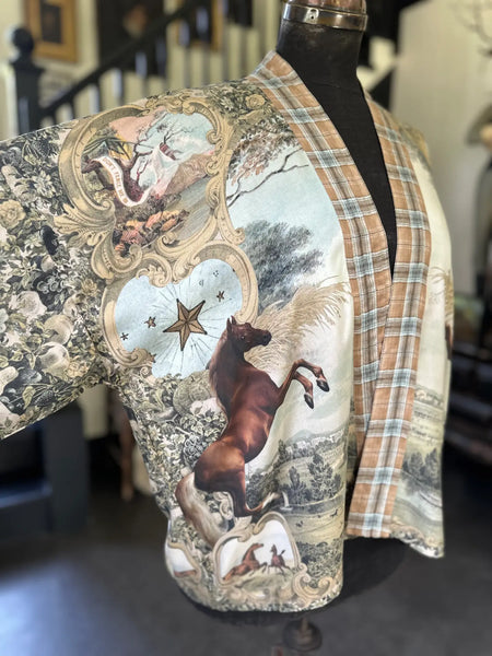 Born to Run Pixie Duster Crop Kimono w/ Horse