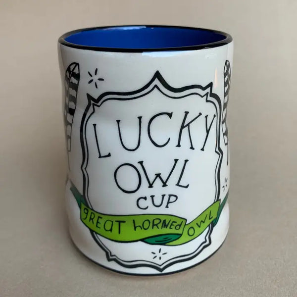 XL Lucky Great Horned Owl Cup