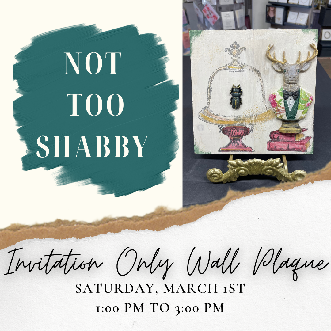 Invitation Only Wall Plaque - Mar 1, 1-3 PM