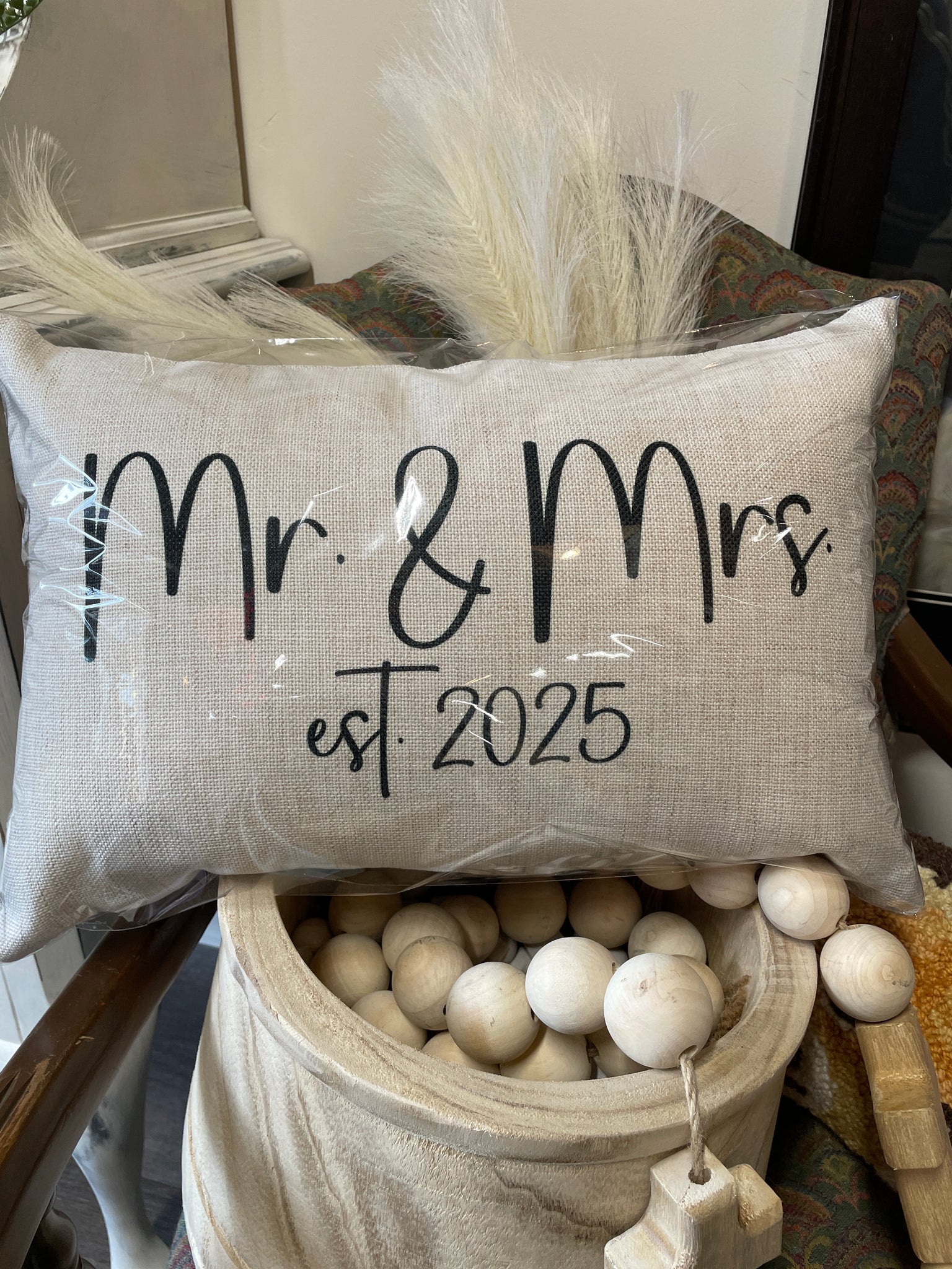 Mr. & Mrs. Est. 2025 Lumbar Pillow