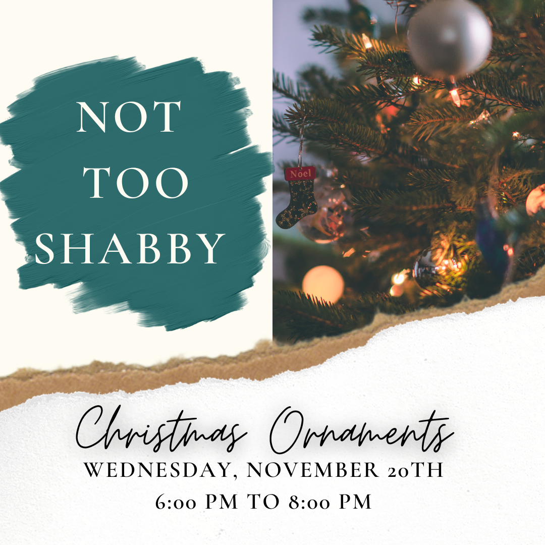 Christmas Ornaments - Nov 20, 6-8 PM