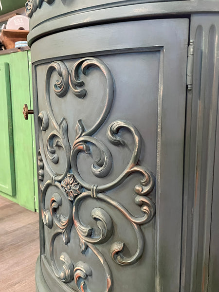 Half Round Accent Cabinet