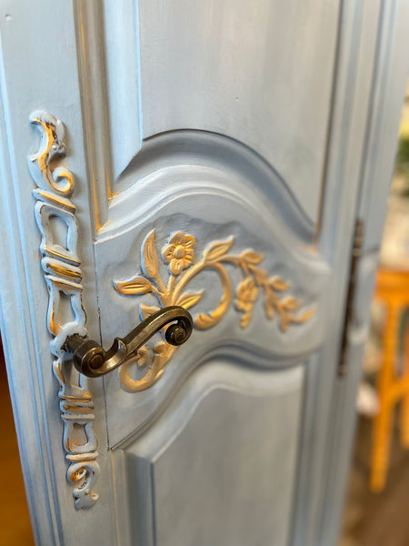 Greek Blue/Olive Armoire