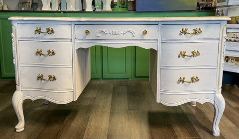 Rococo White French Provincial Desk