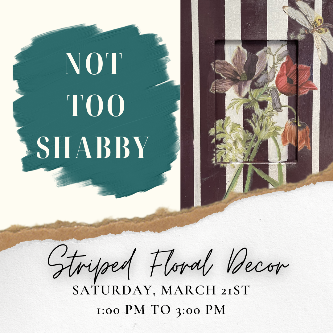 Striped Floral Decor - Mar 21, 1-3 PM