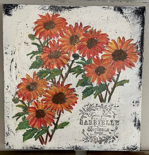 Stamped Flowers - Mar 9, 1-3 PM