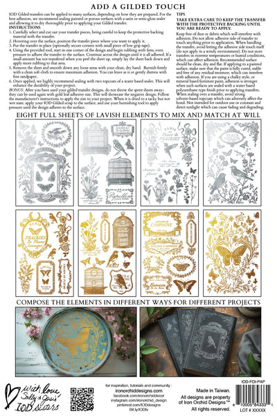 Papillon Foil Transfer Pad