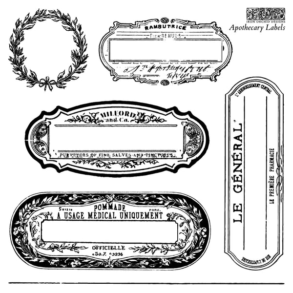 Apothecary Labels Stamp