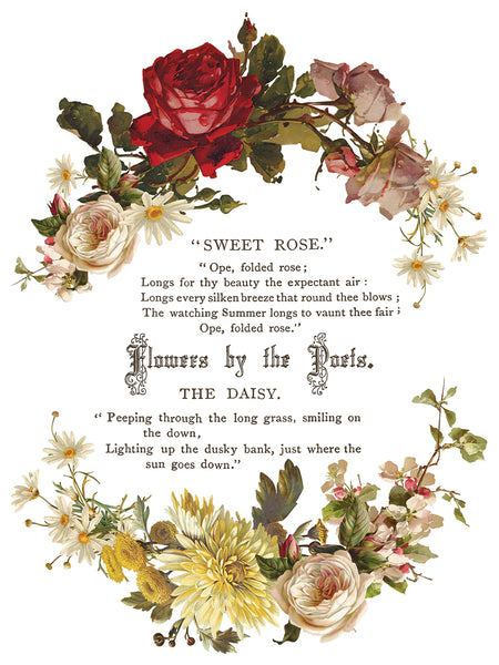 Flowers by the Poet Transfer Pad