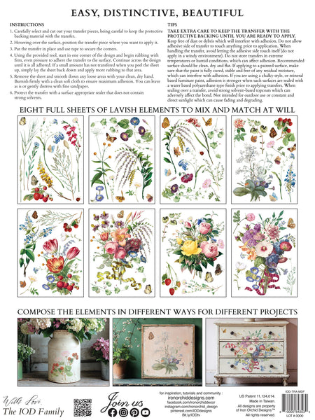 Marché des Fleurs Transfer Pad