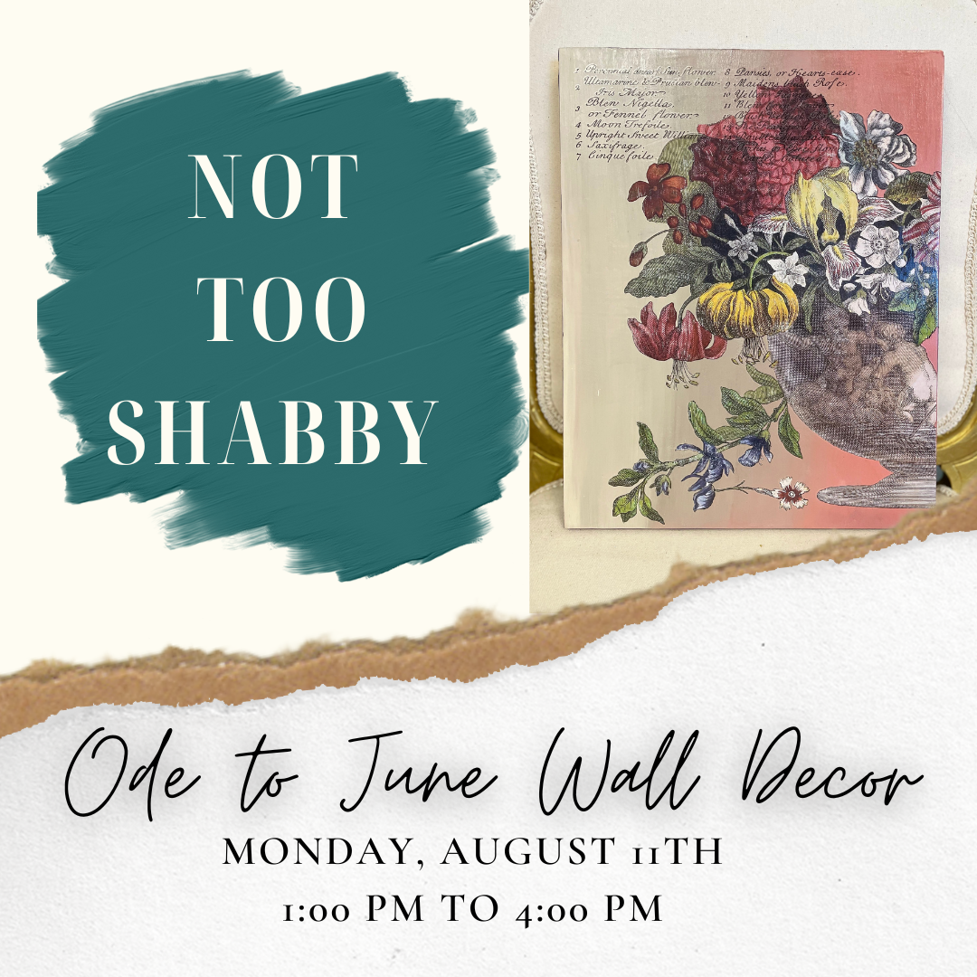 Ode to June Wall Decor - Aug 11, 1-4 PM
