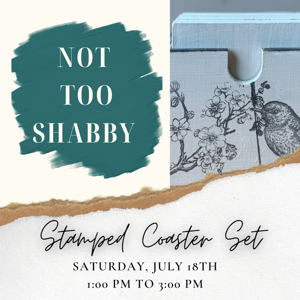 Stamped Coaster Set - July 18, 1-3 PM
