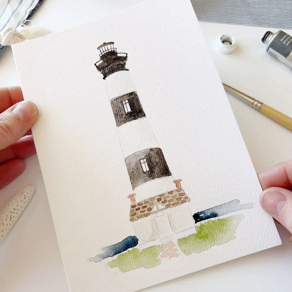 Paintable Seaside Watercolor Notecard Set