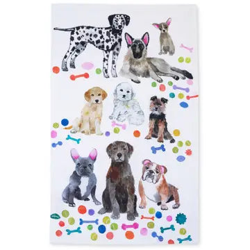 Dogs Tea Towel