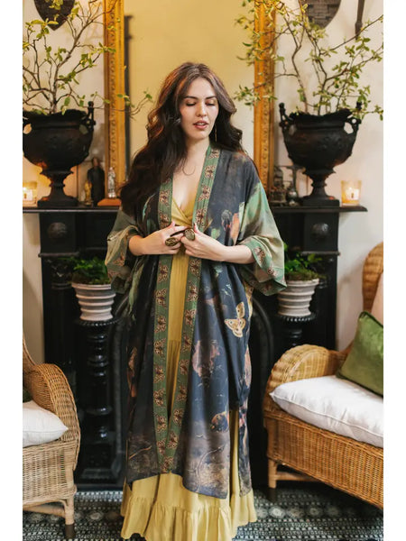 Heartwork Artisan Bamboo Duster Kimono Robe