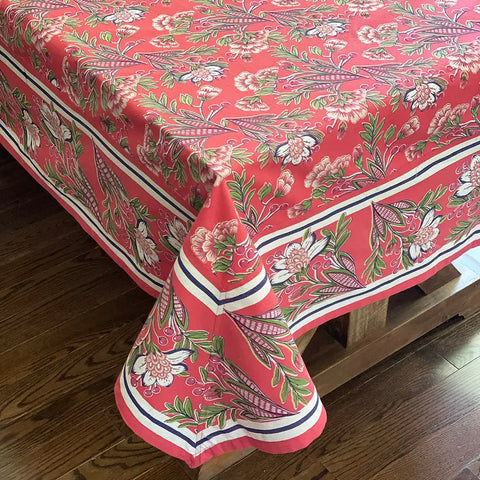 120" Celine Magenta Tablecloth