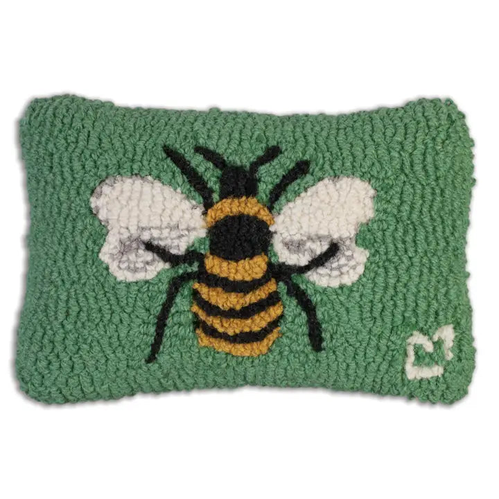 Honey Bee Hooked Pillow