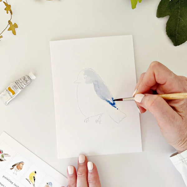 Paintable Backyard Birds Watercolor Notecard Set