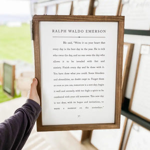 Ralph Waldo Emerson Sign